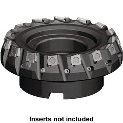 Kennametal - 160mm Cut Diam, 40mm Arbor Hole, 5.9mm Max Depth of Cut, 20° Indexable Chamfer & Angle Face Mill - 12 Inserts, SPHX 1205... Insert, Right Hand Cut, 12 Flutes, Series Fix-Perfect - Apex Tool & Supply