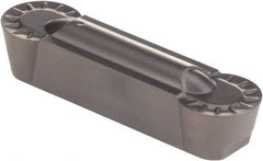 Kennametal - 0805R GMN Grade KCU25, 8.05mm Cutting Width Carbide Grooving Insert - 6.5mm Max Depth of Cut, Neutral, 4.03mm Corner Radius, AlTiN Finish - Apex Tool & Supply
