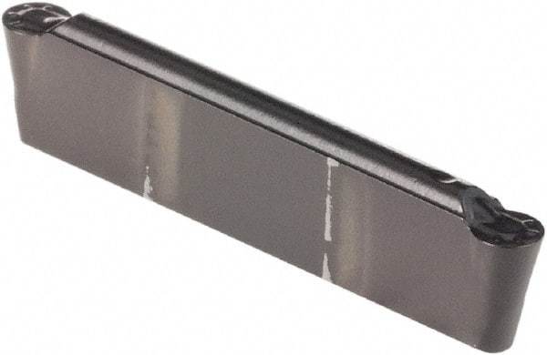Kennametal - 0205G GMN Grade KCP10, 2.05mm Cutting Width Carbide Grooving Insert - 1.75mm Max Depth of Cut, Neutral, 1.07mm Corner Radius, TiCN/Al2O3 Finish - Apex Tool & Supply
