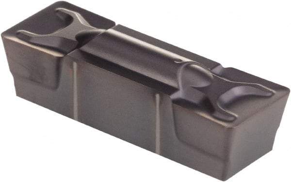 Kennametal - 1005G GMN Grade KCP10, 10.05mm Cutting Width Carbide Grooving Insert - 8.1mm Max Depth of Cut, Neutral, 0.79mm Corner Radius, TiCN/Al2O3 Finish - Apex Tool & Supply