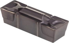 Kennametal - 1005G GMN Grade KCP10, 10.05mm Cutting Width Carbide Grooving Insert - 8.1mm Max Depth of Cut, Neutral, 0.79mm Corner Radius, TiCN/Al2O3 Finish - Apex Tool & Supply