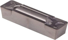Kennametal - 0805G GMN Grade KCU25, 8.05mm Cutting Width Carbide Grooving Insert - 6.4mm Max Depth of Cut, Neutral, 1.19mm Corner Radius, AlTiN Finish - Apex Tool & Supply