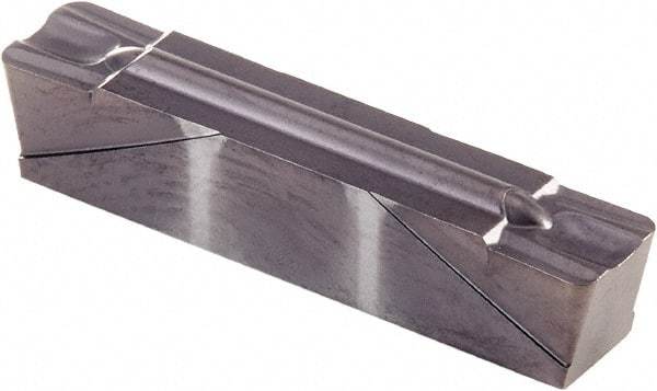 Kennametal - 020A4 GMN Grade KCU25, 0.0807" Cutting Width Carbide Grooving Insert - 0.069" Max Depth of Cut, Neutral, 0.042" Corner Radius, AlTiN Finish - Apex Tool & Supply