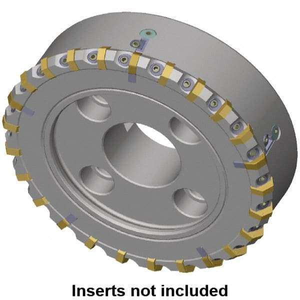 Kennametal - 168.7mm Cut Diam, 40mm Arbor Hole, 8mm Max Depth of Cut, 30° Indexable Chamfer & Angle Face Mill - 20 Inserts, HNG. 0905... Insert, Right Hand Cut, 20 Flutes, Series HexaCut - Apex Tool & Supply