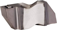 Kennametal - 3M450NG K Grade KCU25, 4.5mm Cutting Width Carbide Grooving Insert - 3.81mm Max Depth of Cut, Left Hand, 0.32mm Corner Radius, AlTiN Finish - Apex Tool & Supply