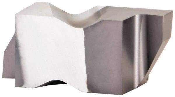 Kennametal - 3088NG Grade KCU25, 2.24mm Cutting Width Carbide Grooving Insert - 2.39mm Max Depth of Cut, Right Hand, 0.19mm Corner Radius, AlTiN Finish - Apex Tool & Supply
