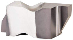 Kennametal - 3088NG Grade KCU25, 2.24mm Cutting Width Carbide Grooving Insert - 2.39mm Max Depth of Cut, Right Hand, 0.19mm Corner Radius, AlTiN Finish - Apex Tool & Supply