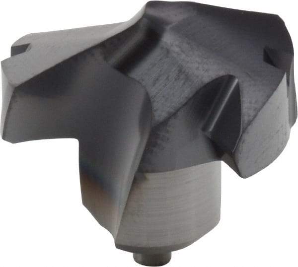 Kennametal - Series KenTIP, 18.64mm Diam Grade KCP15 140° Replaceable Drill Tip - Carbide, AlTiN Finish, W Seat Size - Apex Tool & Supply
