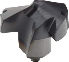 Kennametal - Series KenTIP, 18.64mm Diam Grade KCP15 140° Replaceable Drill Tip - Carbide, AlTiN Finish, W Seat Size - Apex Tool & Supply