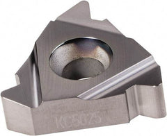 Kennametal - 27ER External Right Hand 4 API Rotary Shoulder Connections Laydown Threading Insert - Grade KC5025, AlTiN Coated Carbide, 15.88mm Inscribed Circle - Apex Tool & Supply
