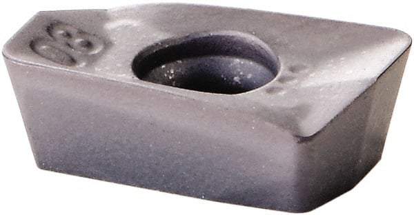 Kennametal - EP0708 GE Grade KCPK30 Carbide Milling Insert - TiN/TiCN/Al2O3 Finish, 0.1102" Thick, 1/32" Corner Radius - Apex Tool & Supply