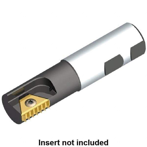 Kennametal - 30mm Cut Diam, 92mm Max Hole Depth, 63/64" Shank Diam, Internal/External Indexable Thread Mill - Insert Style STN 27, 27mm Insert Size, 1 Insert, Toolholder Style TMS, 150mm OAL - Apex Tool & Supply