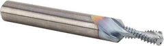 Kennametal - M6x1.00 Metric Coarse, 0.189" Cutting Diam, 2 Flute, Solid Carbide Helical Flute Thread Mill - Internal Thread, 62mm OAL, 8mm Shank Diam - Apex Tool & Supply