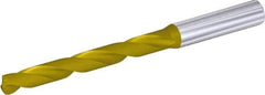 Kennametal - 9.5mm 140° Solid Carbide Jobber Drill - Multilayer TiAlN Finish, Right Hand Cut, Spiral Flute, Straight Shank, 103mm OAL, Standard Point - Apex Tool & Supply