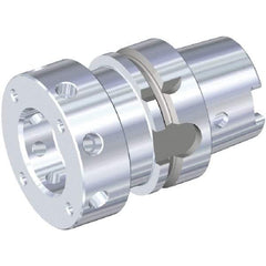 Kennametal - SIF80 System Size, HSK63A Taper, Modular Tool Holding System Adapter - 63mm Projection, Through Coolant - Exact Industrial Supply