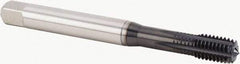 Kennametal - M10x1.50 Metric Coarse 6HX Modified Bottoming Thread Forming Tap - Powdered Metal High Speed Steel, Diamond-Like Carbon (DLC) Finish, 100mm OAL, 16mm Thread Length, Right Hand Thread, Series T622 - Apex Tool & Supply