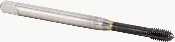 Kennametal - M3x0.50 Metric Coarse 6HX Modified Bottoming Thread Forming Tap - Powdered Metal High Speed Steel, Diamond-Like Carbon (DLC) Finish, 56mm OAL, 6mm Thread Length, Right Hand Thread, Series T622 - Exact Industrial Supply