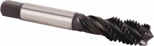 Kennametal - M14x2.00 Metric 5 Flute 6HX Modified Bottoming Spiral Flute Tap - Powdered Metal, TiN/CrC/C Finish, 91.19mm OAL, Right Hand Flute, Right Hand Thread, Series T630 - Apex Tool & Supply