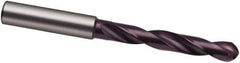 Guhring - 10.2mm Solid Carbide Jobber Drill - FIREX Finish, Right Hand Cut, Spiral Flute, 118mm OAL, Special Type Point - Apex Tool & Supply