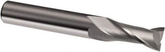Guhring - 1", 2-1/4" LOC, 1" Shank Diam, 5" OAL, 2 Flute, Solid Carbide Square End Mill - Single End, Uncoated, Spiral Flute, 30° Helix, Right Hand Cut, Right Hand Flute, Series 3147 - Apex Tool & Supply