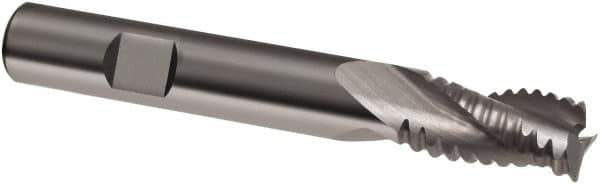 Guhring - 14mm, 26mm LOC, 14mm Shank Diam, 83mm OAL, 3 Flute, Solid Carbide Square End Mill - Single End, Uncoated, Spiral Flute, 30° Helix, Right Hand Cut, Right Hand Flute, Series 3127 - Apex Tool & Supply