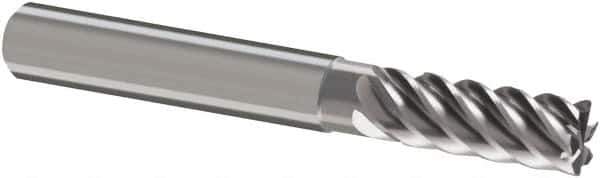 Guhring - 12mm, 26mm LOC, 12mm Shank Diam, 83mm OAL, 6 Flute, Solid Carbide Square End Mill - Single End, Uncoated, Spiral Flute, 45° Helix, Right Hand Cut, Right Hand Flute, Series 3112 - Apex Tool & Supply