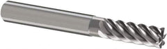 Guhring - 12mm, 26mm LOC, 12mm Shank Diam, 83mm OAL, 6 Flute, Solid Carbide Square End Mill - Single End, Uncoated, Spiral Flute, 45° Helix, Right Hand Cut, Right Hand Flute, Series 3112 - Apex Tool & Supply