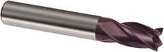 Guhring - 5/8", 3/4" LOC, 5/8" Shank Diam, 3" OAL, 4 Flute, Solid Carbide Square End Mill - Single End, FIREX Finish, Spiral Flute, 30° Helix, Right Hand Cut, Right Hand Flute, Series 3093 - Apex Tool & Supply
