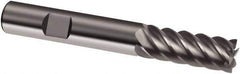 Guhring - 12mm, 26mm LOC, 12mm Shank Diam, 83mm OAL, 6 Flute, Solid Carbide Square End Mill - Single End, Uncoated, Spiral Flute, 45° Helix, Right Hand Cut, Right Hand Flute, Series 3019 - Apex Tool & Supply