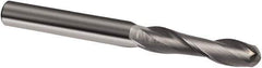 Guhring - 10mm, 40mm LOC, 10mm Shank Diam, 100mm OAL, 2 Flute, Solid Carbide Square End Mill - Single End, Uncoated, Spiral Flute, 30° Helix, Right Hand Cut, Right Hand Flute, Series 3014 - Apex Tool & Supply