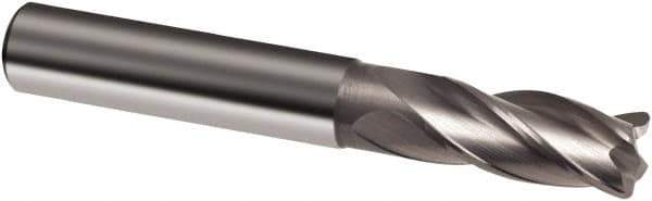 Guhring - 12mm, 26mm LOC, 12mm Shank Diam, 83mm OAL, 4 Flute, Solid Carbide Square End Mill - Single End, Uncoated, Spiral Flute, 30° Helix, Right Hand Cut, Right Hand Flute, Series 3111 - Apex Tool & Supply