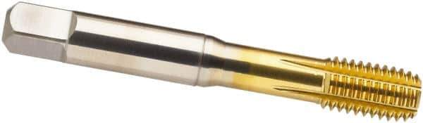 Guhring - M12x1.00 Metric Fine 6HX D7/D8 Thread Limit Modified Bottoming Thread Forming Tap - Cobalt, TiN Finish, 3.381" OAL, Series 3975 - Apex Tool & Supply
