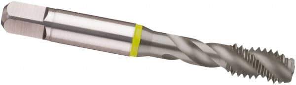 Guhring - 3/4-16 UNF 4 Flute 2B Modified Bottoming Spiral Flute Tap - Cobalt, MolyGlide Finish, 4.252" OAL, Right Hand Flute, Right Hand Thread, H5/H6, Series 3965 - Apex Tool & Supply