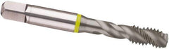 Guhring - 3/4-16 UNF 4 Flute 2B Modified Bottoming Spiral Flute Tap - Cobalt, MolyGlide Finish, 4.252" OAL, Right Hand Flute, Right Hand Thread, H5/H6, Series 3965 - Apex Tool & Supply