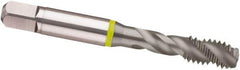 Guhring - 3/4-10 UNC 4 Flute 2B Modified Bottoming Spiral Flute Tap - Cobalt, MolyGlide Finish, 4.252" OAL, Right Hand Flute, Right Hand Thread, H5/H6, Series 3964 - Apex Tool & Supply