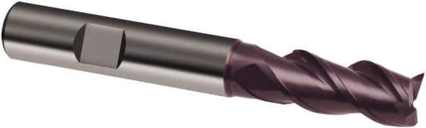 Guhring - 10mm, 22mm LOC, 10mm Shank Diam, 72mm OAL, 3 Flute, Solid Carbide Square End Mill - Single End, FIREX Finish, Spiral Flute, 41/43/45° Helix, Centercutting, Right Hand Cut, Right Hand Flute, Series 3892 - Apex Tool & Supply