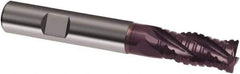 Guhring - 25mm, 45mm LOC, 25mm Shank Diam, 121mm OAL, 5 Flute, Solid Carbide Square End Mill - Single End, FIREX Finish, Spiral Flute, 30° Helix, Right Hand Cut, Right Hand Flute, Series 3888 - Apex Tool & Supply