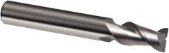 Guhring - 1/2", 2" LOC, 1/2" Shank Diam, 4-1/2" OAL, 2 Flute, Solid Carbide Square End Mill - Single End, Super-A Finish, Spiral Flute, 45° Helix, Right Hand Cut, Right Hand Flute, Series 3875 - Apex Tool & Supply
