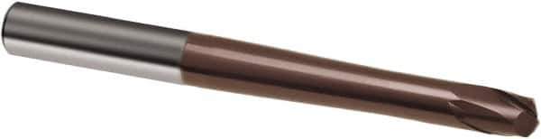 Guhring - 3mm, 3.5mm LOC, 6mm Shank Diam, 80mm OAL, 2 Flute, Solid Carbide Square End Mill - Single End, TiAlN Finish, Spiral Flute, 30° Helix, Right Hand Cut, Right Hand Flute, Series 3859 - Apex Tool & Supply