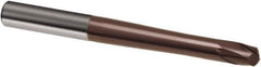 Guhring - 3mm, 3.5mm LOC, 6mm Shank Diam, 80mm OAL, 2 Flute, Solid Carbide Square End Mill - Single End, TiAlN Finish, Spiral Flute, 30° Helix, Right Hand Cut, Right Hand Flute, Series 3859 - Apex Tool & Supply