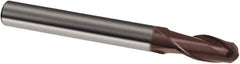 Guhring - 10mm, 20mm LOC, 10mm Shank Diam, 72mm OAL, 2 Flute, Solid Carbide Square End Mill - Single End, TiAlN Finish, Spiral Flute, 30° Helix, Right Hand Cut, Right Hand Flute, Series 3854 - Apex Tool & Supply
