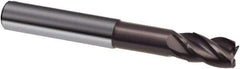 Guhring - 20mm, 26mm LOC, 20mm Shank Diam, 126mm OAL, 4 Flute, Solid Carbide Square End Mill - Single End, Nano-A Finish, Spiral Flute, 36/38° Helix, Centercutting, Right Hand Cut, Right Hand Flute, Series 3806 - Apex Tool & Supply