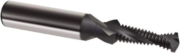 Guhring - M12x1.50 Metric Fine, 0.4134" Cutting Diam, 2 Flute, Solid Carbide Helical Flute Thread Mill - Internal Thread, 31.9mm LOC, 90mm OAL, 14mm Shank Diam - Apex Tool & Supply