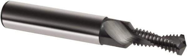 Guhring - M5x0.50 Metric Fine, 0.1772" Cutting Diam, 2 Flute, Solid Carbide Helical Flute Thread Mill - Internal Thread, 10.8mm LOC, 54mm OAL, 6mm Shank Diam - Apex Tool & Supply