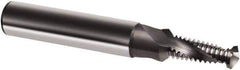 Guhring - M6x0.75 Metric Fine, 0.2067" Cutting Diam, 2 Flute, Solid Carbide Helical Flute Thread Mill - Internal Thread, 12.9mm LOC, 62mm OAL, 8mm Shank Diam - Apex Tool & Supply