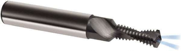 Guhring - M8x1.25 Metric, 0.2677" Cutting Diam, 2 Flute, Solid Carbide Helical Flute Thread Mill - Internal Thread, 18.7mm LOC, 74mm OAL, 10mm Shank Diam - Apex Tool & Supply