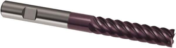 Guhring - 20mm, 65mm LOC, 20mm Shank Diam, 150mm OAL, 8 Flute, Solid Carbide Square End Mill - Single End, FIREX Finish, Spiral Flute, 45° Helix, Right Hand Cut, Right Hand Flute, Series 3693 - Apex Tool & Supply