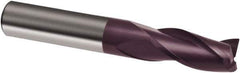 Guhring - 14mm, 22mm LOC, 14mm Shank Diam, 83mm OAL, 3 Flute, Solid Carbide Square End Mill - Single End, FIREX Finish, Spiral Flute, 30° Helix, Right Hand Cut, Right Hand Flute, Series 3677 - Apex Tool & Supply