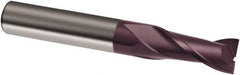Guhring - 14mm, 22mm LOC, 14mm Shank Diam, 83mm OAL, 2 Flute, Solid Carbide Square End Mill - Single End, FIREX Finish, Spiral Flute, 30° Helix, Right Hand Cut, Right Hand Flute, Series 3676 - Apex Tool & Supply