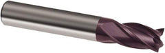 Guhring - 16mm, 22mm LOC, 16mm Shank Diam, 82mm OAL, 4 Flute, Solid Carbide Square End Mill - Single End, FIREX Finish, Spiral Flute, 30° Helix, Right Hand Cut, Right Hand Flute, Series 3637 - Apex Tool & Supply